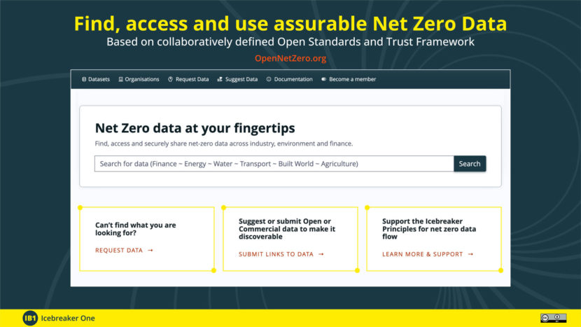 Open Net Zero (ONZ) – Icebreaker One