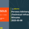 Perseus Advisory Group 2 (Technical Infrastructure) Minutes May