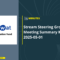 Stream Steering Group May Meeting Summary