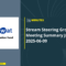 Stream Steering Group June Meeting Summary