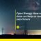 Open Energy: How energy data can help us reach a net zero future