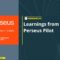 Learnings from the Perseus pilot