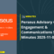 Perseus Advisory Group 4 (Engagement & Comms) Summary Minutes November