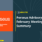 Perseus Advisory Group 4 February Meeting Summary